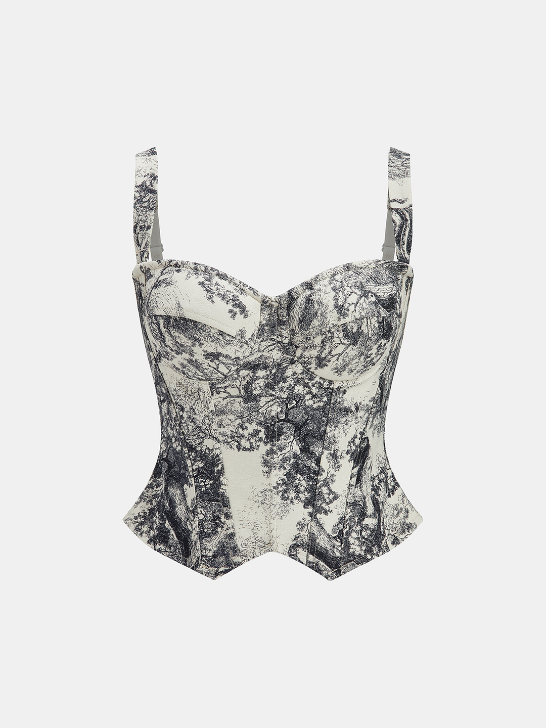 Patterned swimsuit on a white background